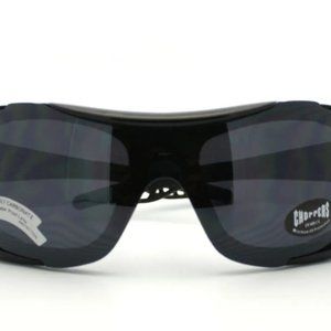 NWT Chopper's Goggle Shield Warp Around Padded Motorcycle Sunglasses